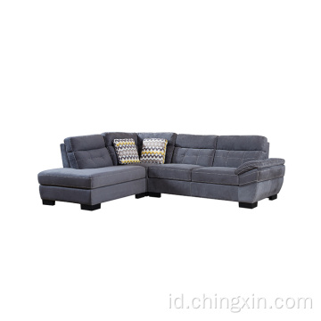 Kain Sudut Sofa Set Ruang Tamu Set Sofa
